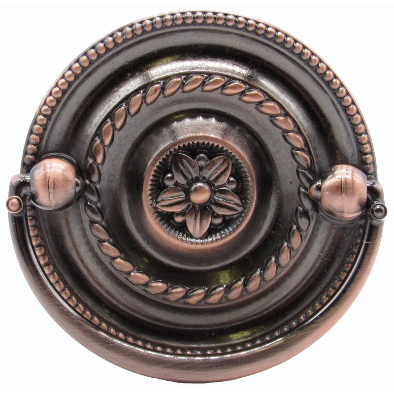 Tuscany Drop Pull Round Satin Copper Oxide